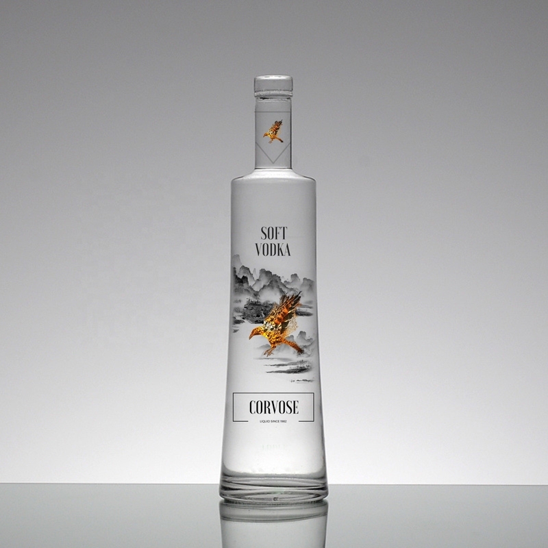 375ml 500ml 700ml 750ml OEM/ODM의 코크 뚜?? 가 있는 맞춤 장식용 보드카 병
