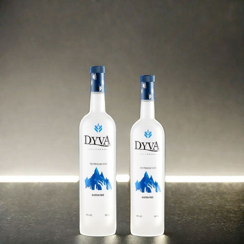 맑은 375ml 500ml 700ml 750ml 주문형 얼음 인쇄 스프레이 브랜디 위스키 리커 보드카 병