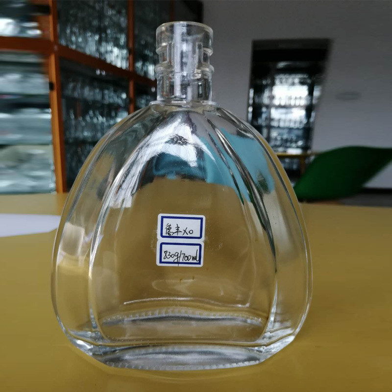 OEM 로고 디칼 1000ml 750ml 500ml 음주 병 코크 톱 뚜?? 이 있는 보드카 유리 병