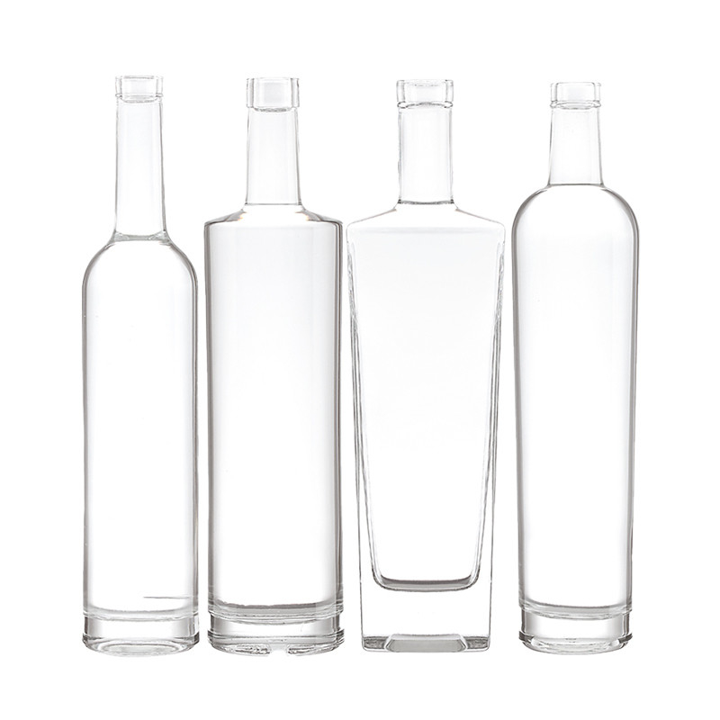 데칼 표면 처리 500ml 보드카 브랜디 위스키 보드카 진 750ml 유리 병