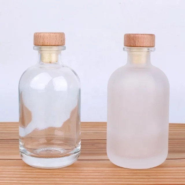테킬라 주문 공허한 고층 둥글 유리 보스턴 진 병 코크 / 캡