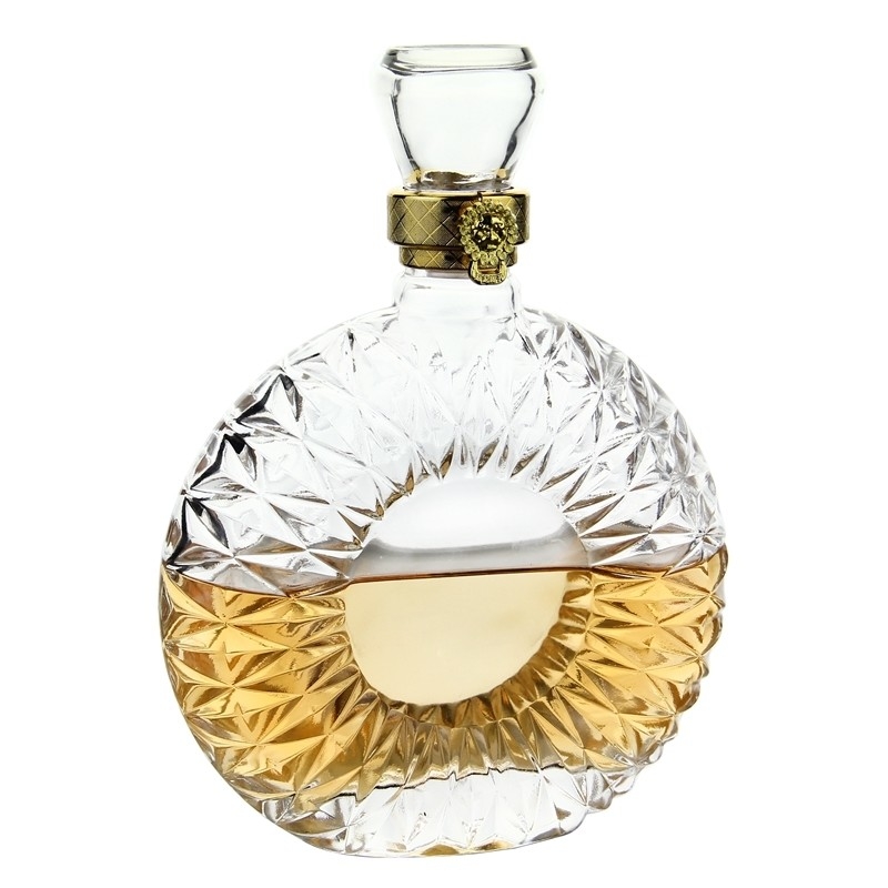 500ml 700ml 750ml 빈 술 와인 브랜디 유리 병과 유리 코크