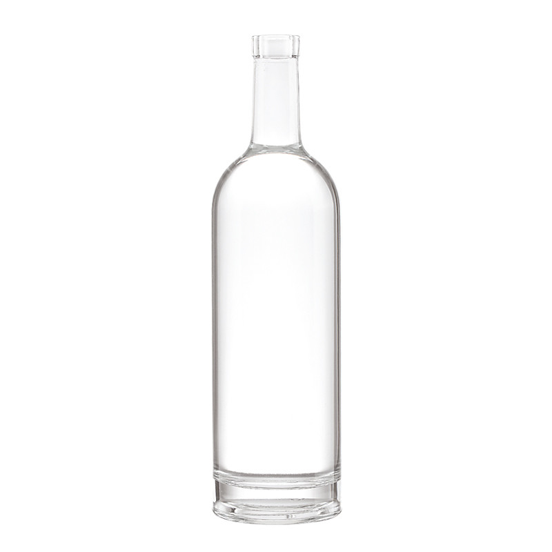 밀폐 된 코크 뚜?? 루이?? 200ml 500ml 750ml 1000ml 투명 둥근 유리 보드카 병