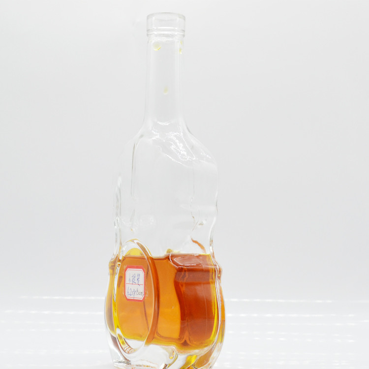 목걸이 재료 슈퍼 플린트 글래스 올리브 오일 및 미니 스피릿을위한 500ml 진 알코올 병