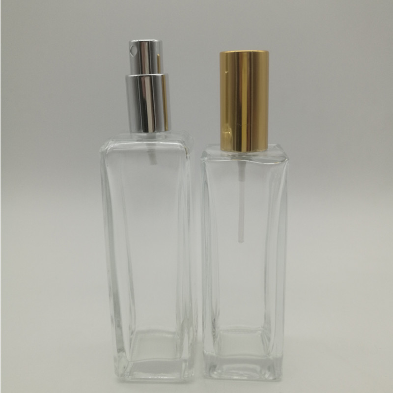30ml 50ml 100ml 스프레이 크리스탈 빈 유리 향수 병 럭셔리 로고 디칼 또는 인쇄