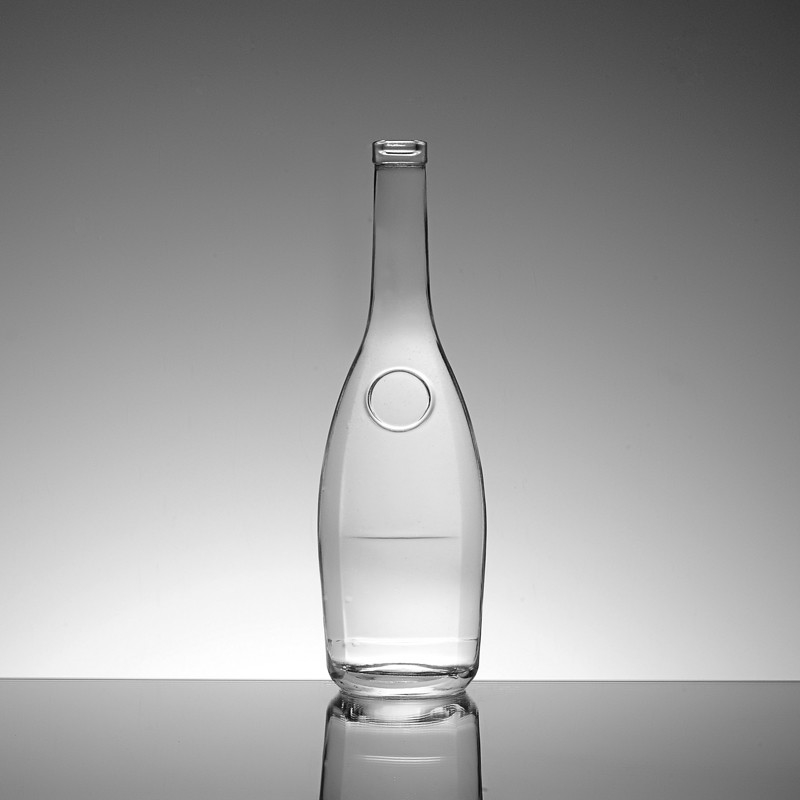 550ml 700ml 750ml 볼드카 진 럼을 위한 둥근 코크 톱 뚜?? 유리 병