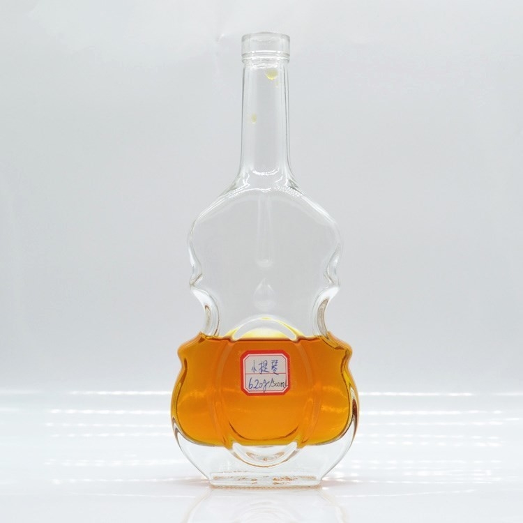 500ml 750ml 슈퍼 플린트 글래스 백류 술 병 보드카 브랜디 럼에 적합합니다