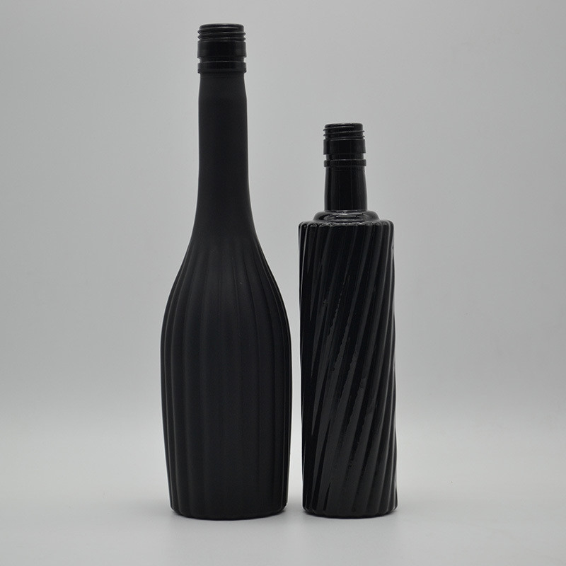 375ml 750ml T/T 결제 및 더 많은 기능과 함께 사용자 정의 얼음 유리 와인 병