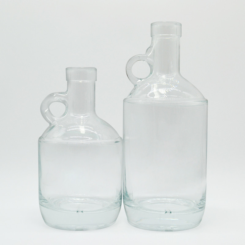 500ml 캘리포니아 와인 스피릿 저장 유리 병 코크 밀폐 및 귀 손잡이