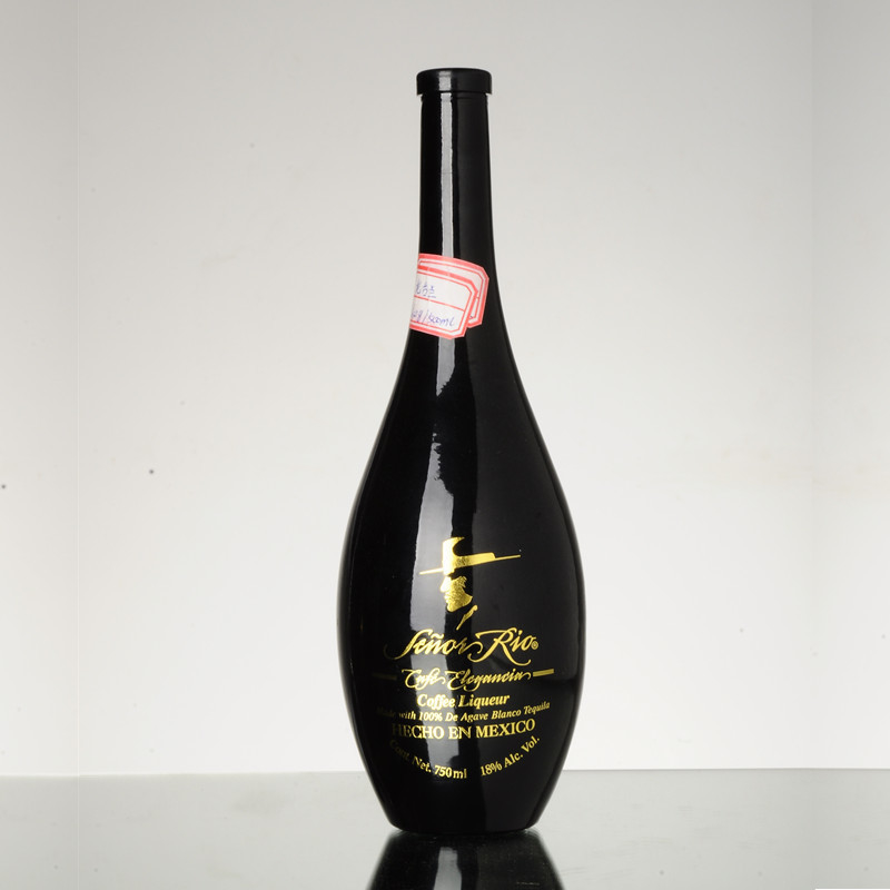 350ml 550ml 750ml 빈 유리 병 보드카 위스키 레드 와인 데칼 표면 처리