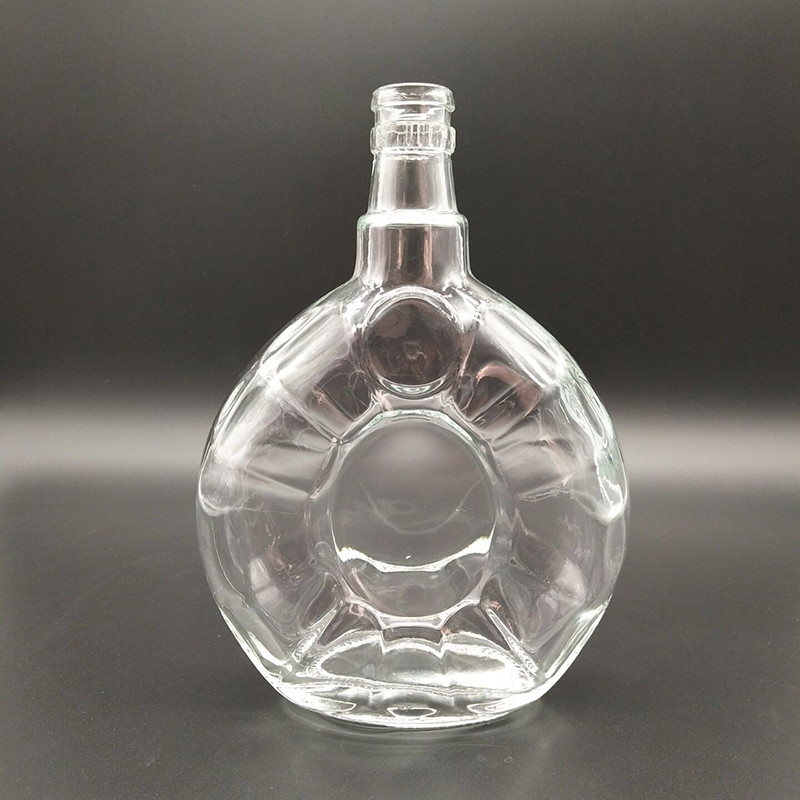 슈퍼 플린트 유리 재료 700ml 750ml 1 리터 보드카 유리 병 CE 표준